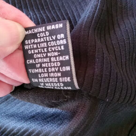 Premise Blazer Women's Size Medium Open Front Black Gold Zipper Pockets - Picture 6 of 14